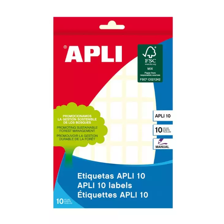 Tarraetiketti 12x18mm APLI - Etiketit-, tulostuskortit ja tarrakalvot - 108513 - 1