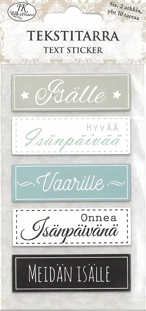 Tekstitarra Isälle - Tarrat ja tarrakirjat - 183673 - 1