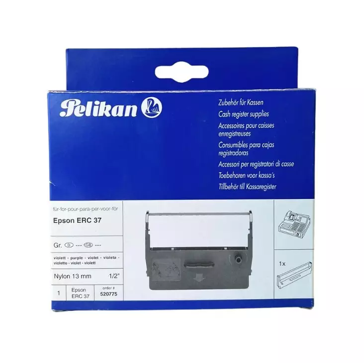 Värinauha PELIKAN ERC 37 - Matriisi-ja konekirjoituskasetit - 100963 - 1