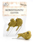 Koristelintu glitter 2kpl/pkt - Askartelutarvikkeet - 159354 - 1