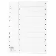 Rekisteri 1-10 A4 kartonki - Rekisterisarjat, kartonkiset - 102094 - 1