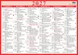 Visio Suuri taulukkokalenteri 2027 - Seinäkalenterit - 189444 - 1
