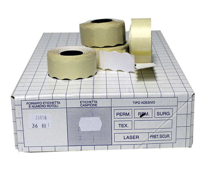 Hinnoittelukoneen etiketti BLITZ 26x16 - Hinnoittelukoneen nauhat ja väritelat - 104174 - 1