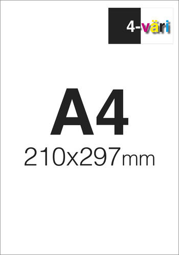 Kirjelomake A4 1-puoleinen 4/0 - Kirjelomakkeet - 151634 - 2