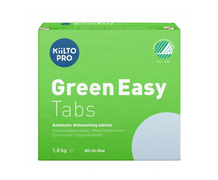 Konetiskitabletti 100tab KIILTO Green - Astianpesuaineet ja keittiön puhtaus - 154234 - 1