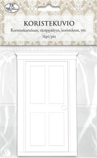 Koristekuvio Ovi 5kpl/pkt - Askartelutarvikkeet - 156584 - 1