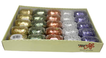 Lahjanauha 7,5mm/10m tähtikuvio Sopp - Lahjanauhat ja rusetit - 114114 - 1