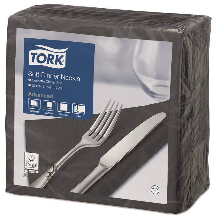 Lautasliina 39x39cm TORK Soft Dinner - Servietit ja lautasliinat - 157194 - 1