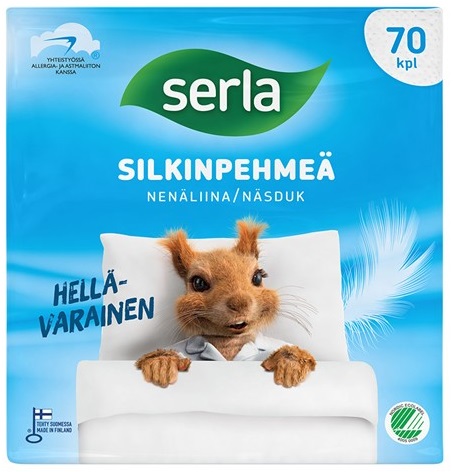 Nenäliina SERLA Silkinpehmeä - Hoito- ja suojaliinat - 158574 - 1