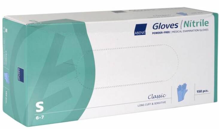 Nitriilikäsine pitkä S/7 ABENA - Suojavarusteet (käsineet,päähineet yms) - 167474 - 1