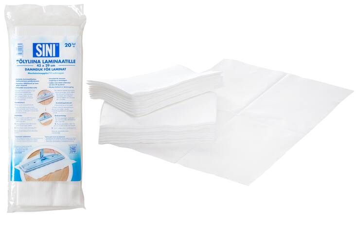 Pölyliina laminaatille 43x29cm SINI - Lattiapyyhkeet - 149724 - 1