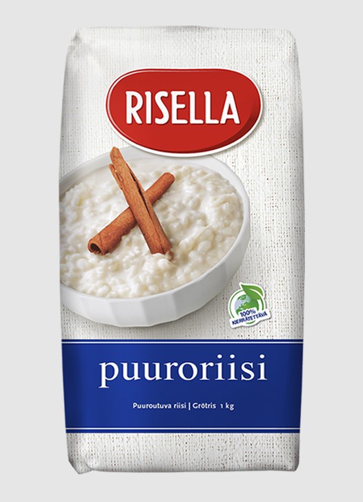 Puuroriisi 1kg RISELLA - Kuivakaappi ja leivonta - 149614 - 2