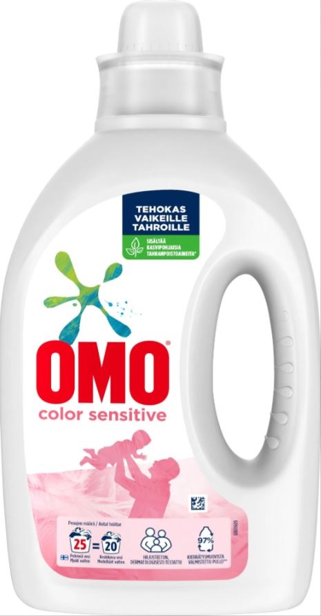 Pyykinpesuneste 920ml OMO Color Sensitive - Tekstiilien puhdistus ja huolto - 154184 - 1