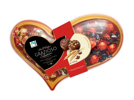 Suklaakonvehtirasia Grazioso heart 475g - Makeiset - 144094 - 1