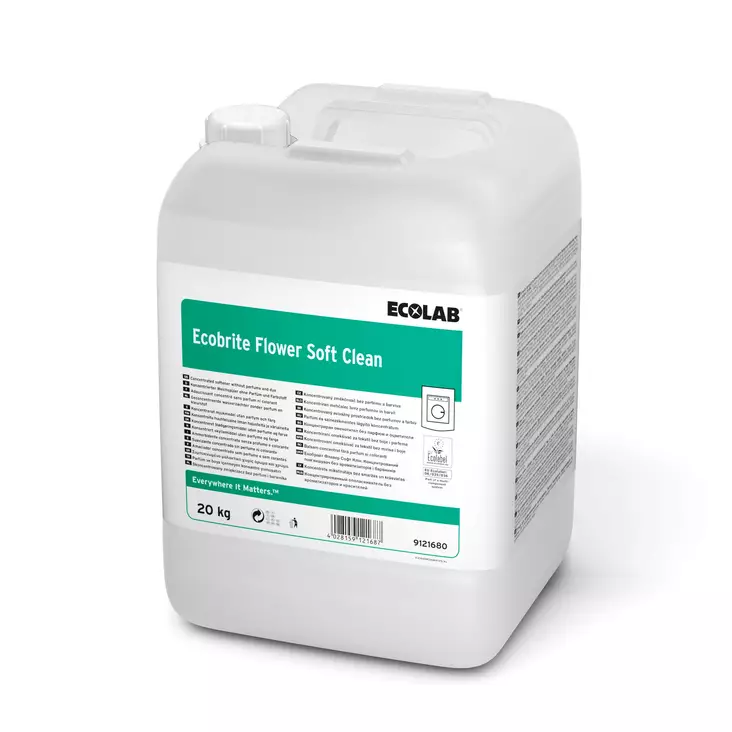 Huuhteluaine 20kg Ecobrite Flower Soft Clean - Tekstiilien puhdistus ja huolto - 162654 - 1