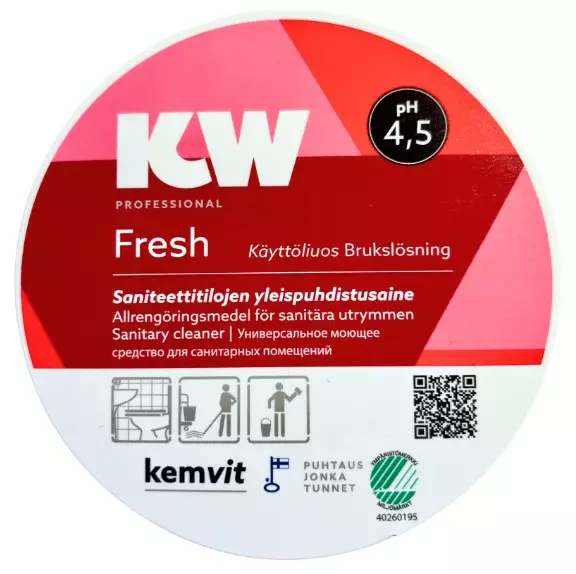 Käyttöliuosetiketti KW Fresh - Käyttöliouspullot ja -etiketit - 185814 - 1