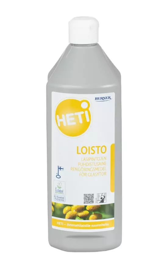 Lasipintojen puhdistusaine 1L HETI Loisto - Lasi ja peili - 139674 - 1