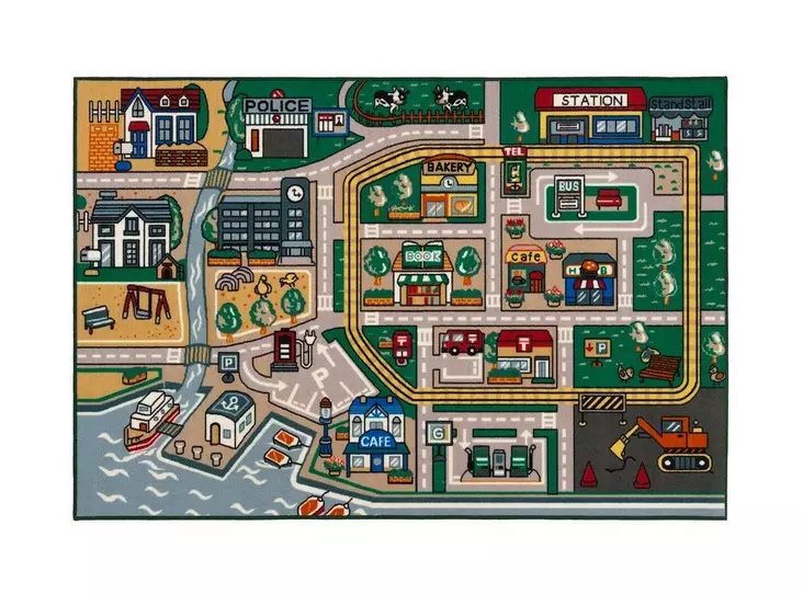 Matto 133x195cm 4LIVING Liikenne - Matot - 182434 - 1