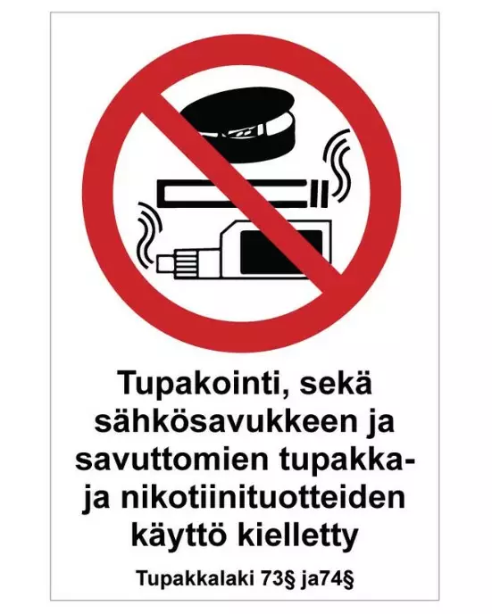 Opaste Nikotiinituotteet kielletty - Kyltit ja opasteet - 188494 - 1
