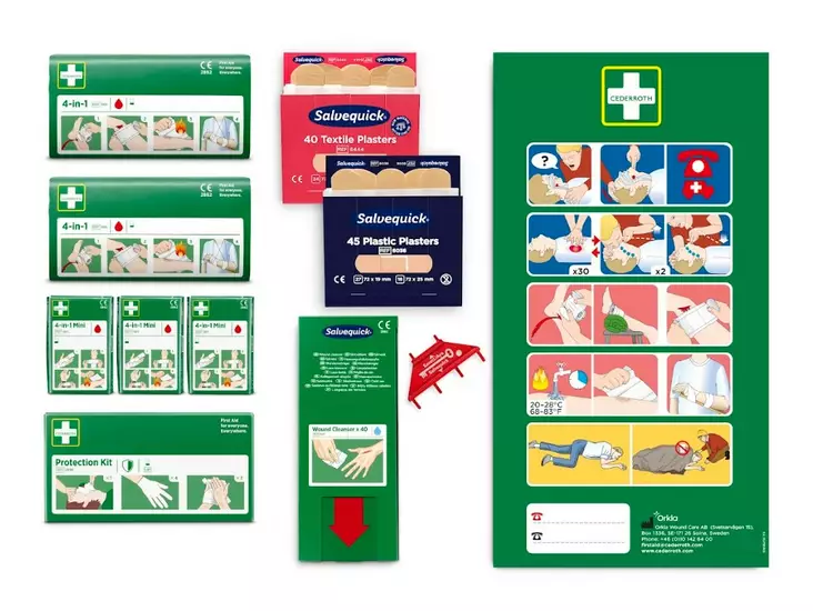Täydennyspakkaus CEDERROTH - Ensiaputuotteet  - 119214 - 1