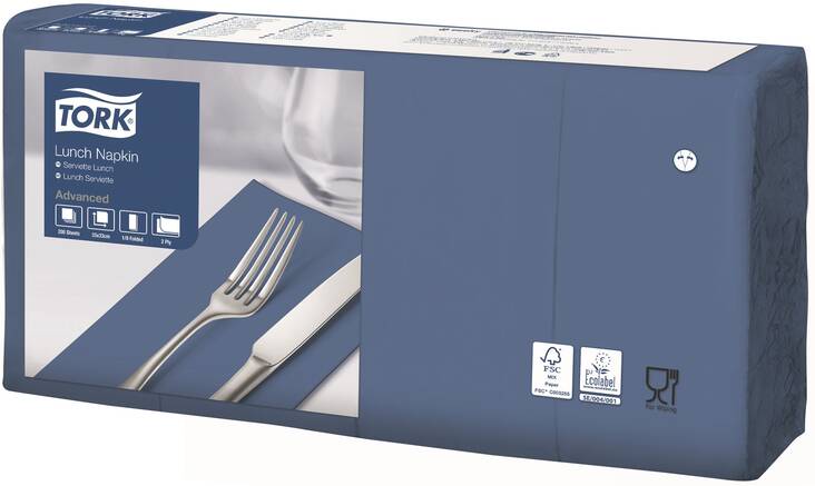 Lautasliina 33x33cm 1/8 TORK Lunch - Servietit ja lautasliinat - 159435 - 1