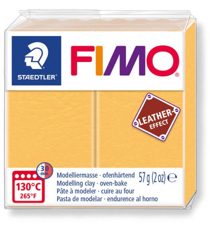 Muovailuvaha nahkaefekti FIMO 57g - Askartelutarvikkeet - 159855 - 1