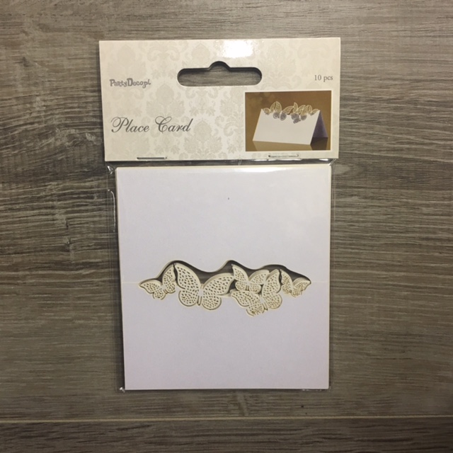 Paikkakortit Perhonen 10kpl - Häätarvikkeet - 146555 - 1