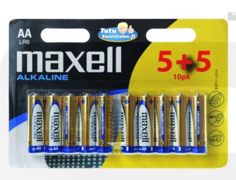 Paristo MAXELL LR6 AA 1,5V 5+5 - Paristot - 168925 - 1