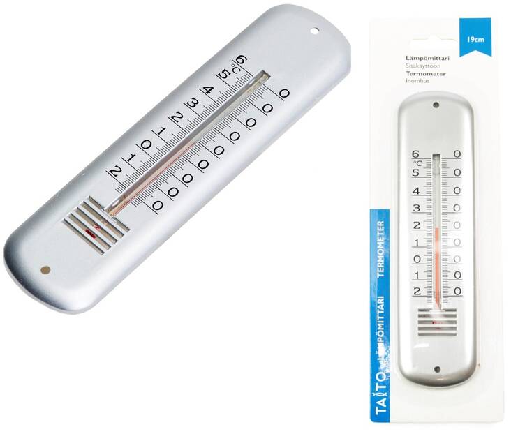 Sisälämpömittari 19cm TAITO - Pientarvikkeet - 153145 - 1