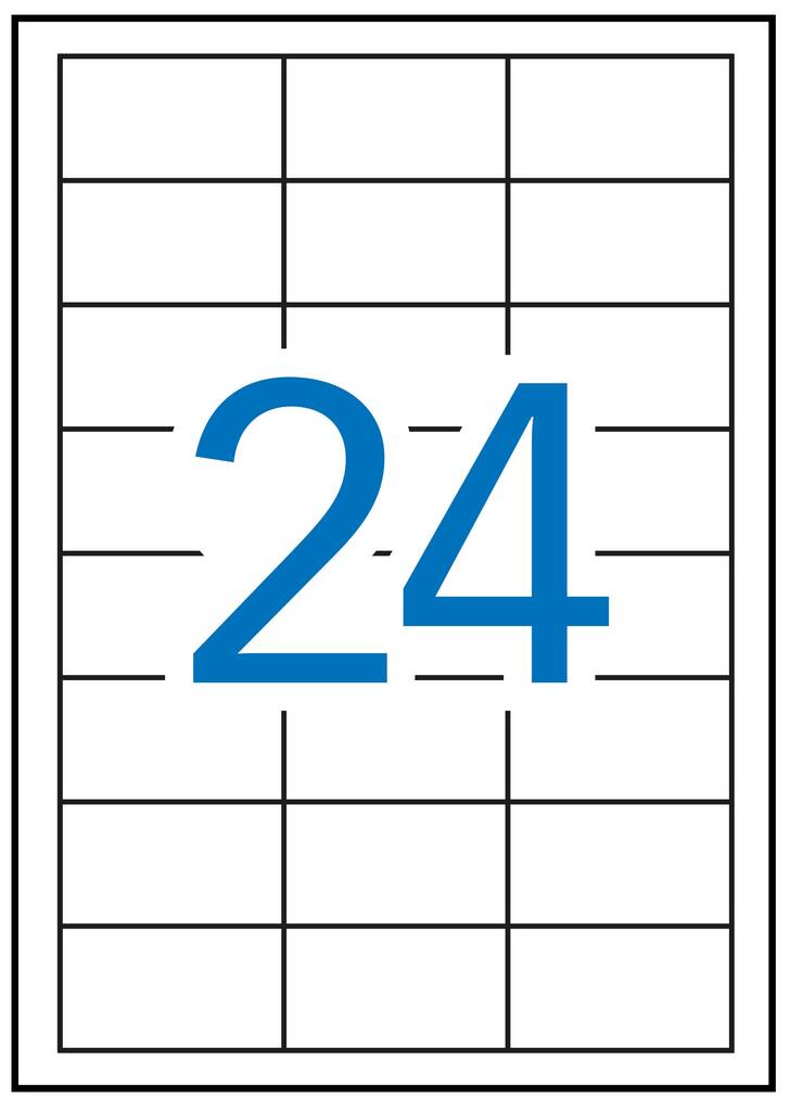 Tulostustarra 64,6x33,8 APLI 24-jak - Tulostus- ja kopiotarrat - 128295 - 1