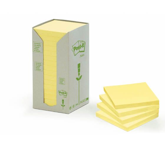 Viestilappu 76x76mm POST IT EKO - Ekologiset viestilaput - 119635 - 1