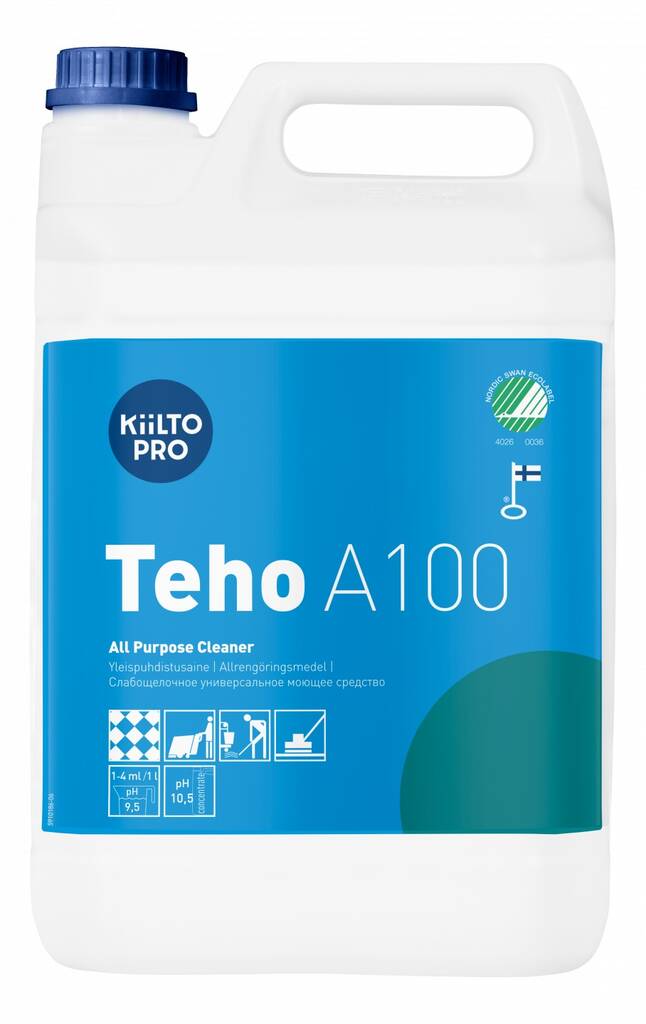 Yleispuhdistusaine 5L KIILTO Teho A 100 - Yleispuhdistusaineet - 152315 - 1