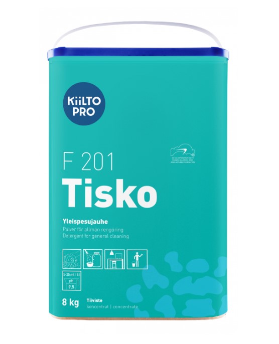Yleispuhdistusaine 8kg KIILTO F201 Tisko - Yleispuhdistusaineet - 173675 - 1
