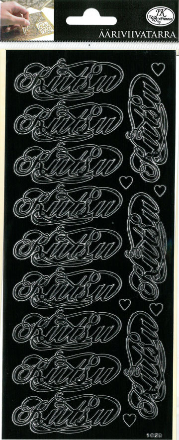 Ääriviivatarra Kutsu koristeellinen - Tarrat ja tarrakirjat - 155305 - 1