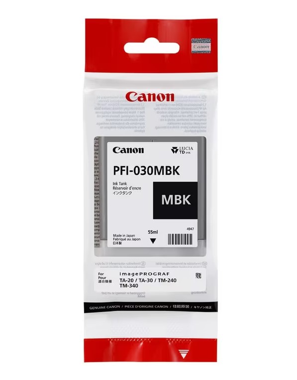 CANON PFI-030 MBK mustesuihku - Mustesuihkuvärit Canon - 181355 - 1