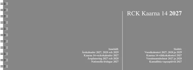 Kaarna 14 kierre harmaa - Pöytäkalenterit - 189405 - 1