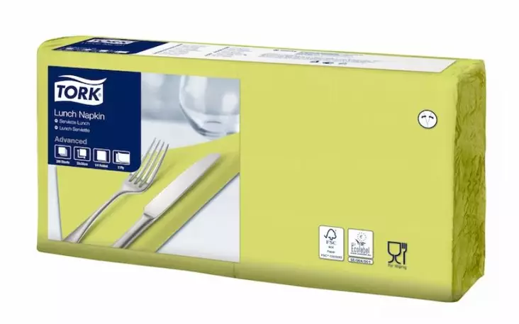 Lautasliina 33x33cm 1/4 TORK Lunch - Servietit ja lautasliinat - 180645 - 1