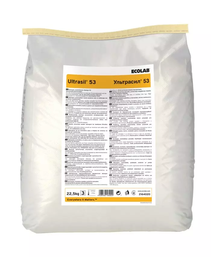 Pesuaine 22,5kg ECOLAB Ultrasil 53 - Muut erikoispesuaineet - 182865 - 1