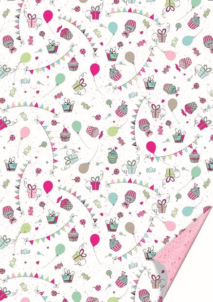 Party-kuviokartonki 50 x 70 cm, 300 g, sprinkles pastelli - Askartelutarvikkeet - 137426 - 1