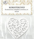 Koristekuvio sydän 5kpl/pkt - Askartelutarvikkeet - 158646 - 1