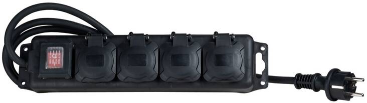 Kumijatkojohto 4 osaa 3m AIRAM - Kaapelit ja kaapelikourut, jatkojohdot - 134616 - 1