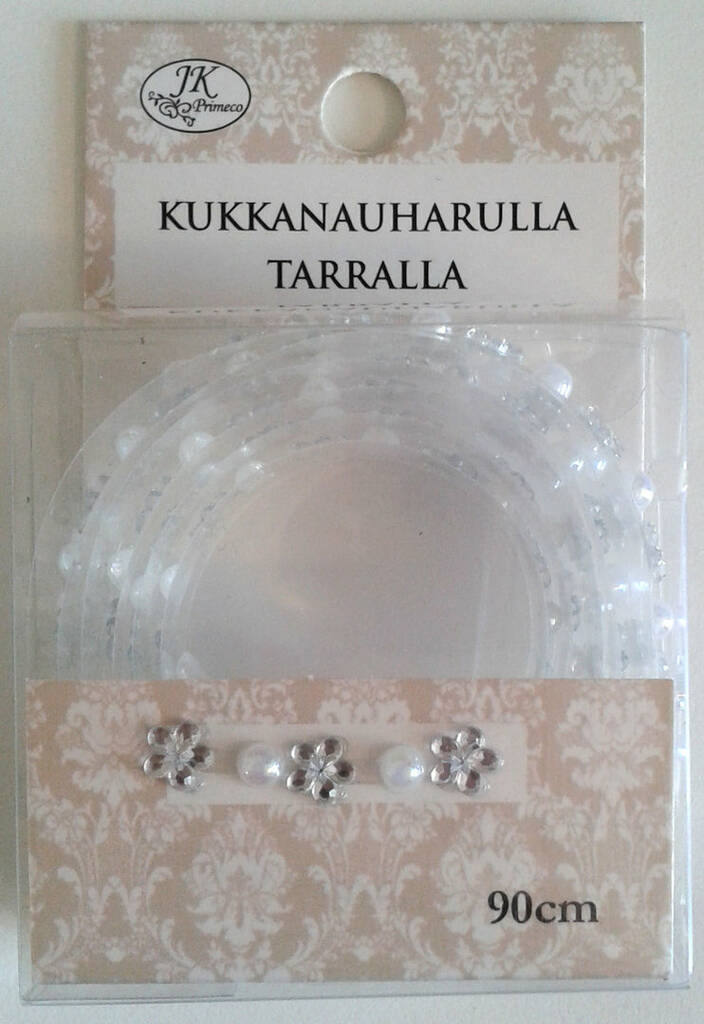 Kukkanauharulla 90cm - Askartelutarvikkeet - 142826 - 1