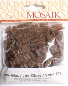 Mosaiikki lasinen Kastanienbraun 200g - Mosaiikkipalat - 147126 - 1