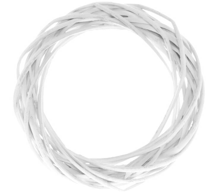 Pajukranssi 20cm valkoinen - Askartelutarvikkeet/kartongit - 151446 - 1