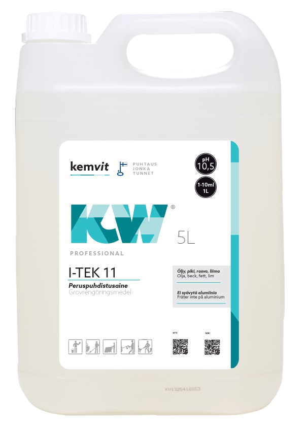 Puhdistusaine 5L KW I-TEK 11 - Rasvan ja pinttyneen lian poistoaineet - 158716 - 1