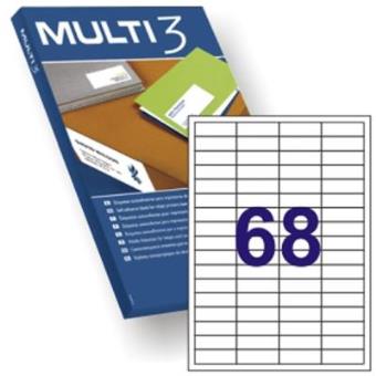 Tulostustarra 48,5x16,9 MULTI3 68-jak - Tulostus- ja kopiotarrat - 150736 - 1