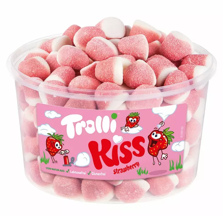 Vaahtokarkki 975g TROLLI Kiss - Makeiset - 187886 - 1