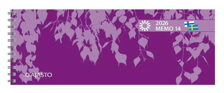 Memo 14, lila - Pöytäkalenterit - 185226 - 1