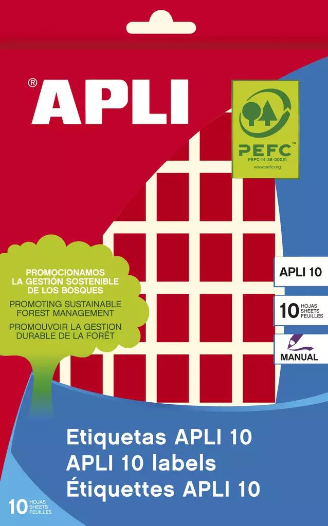 Tarraetiketti 12x18mm APLI - Etiketit-, tulostuskortit ja tarrakalvot - 128306 - 1