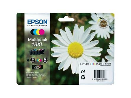 EPSON 18XL mustesuihku 4 väriä - Mustesuihkuvärit Epson - 130467 - 1